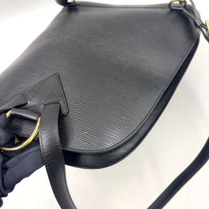 Louis Vuitton Gobelins Epi Noir Leather Black Backpack Gold — view 8