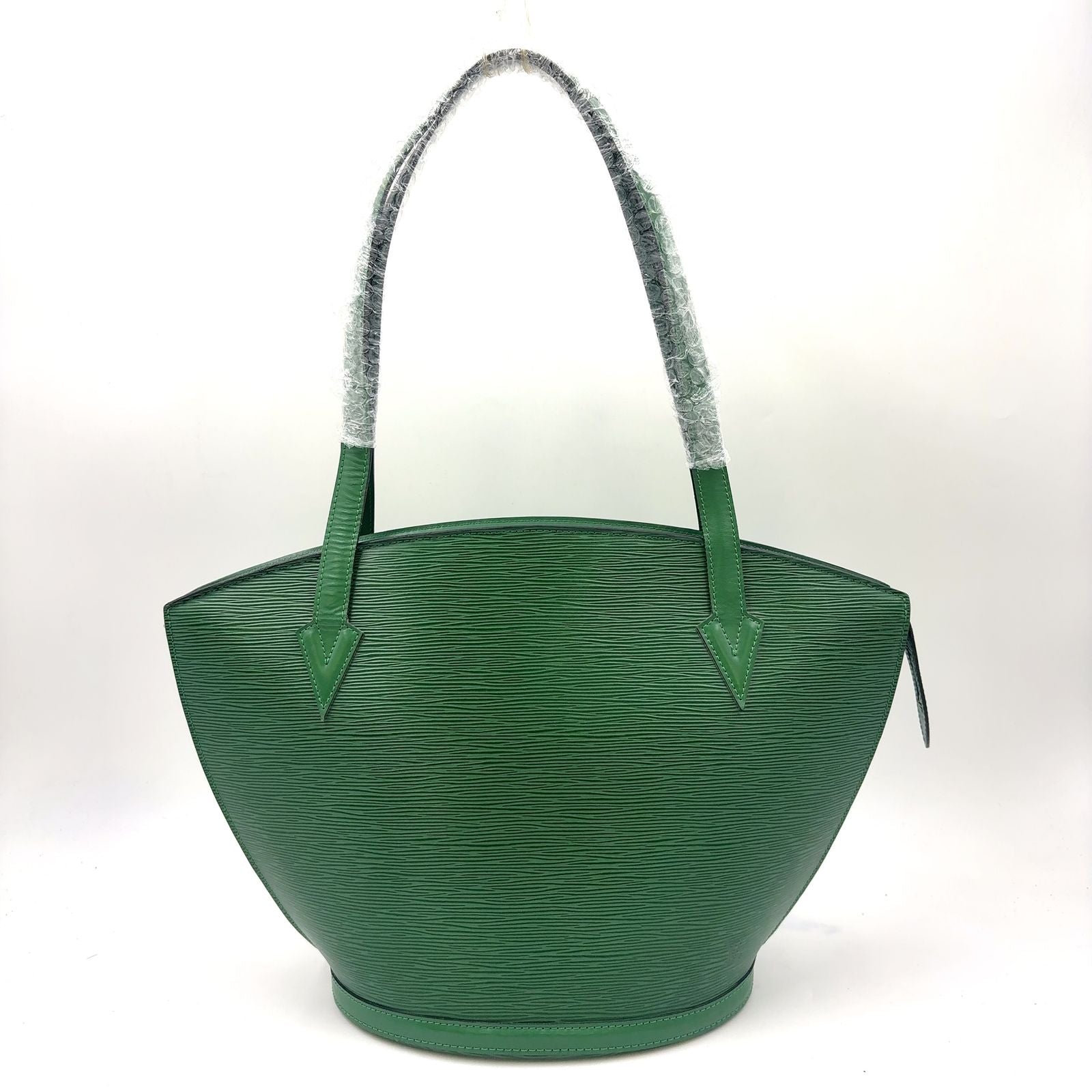 Louis Vuitton Sun Jack Shopping Epi Borneo Green Leather Shoulder Bag Gold