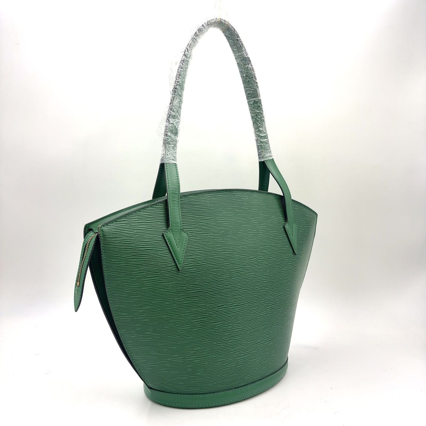 Louis Vuitton Sun Jack Shopping Epi Borneo Green Leather Shoulder Bag Gold — view 2