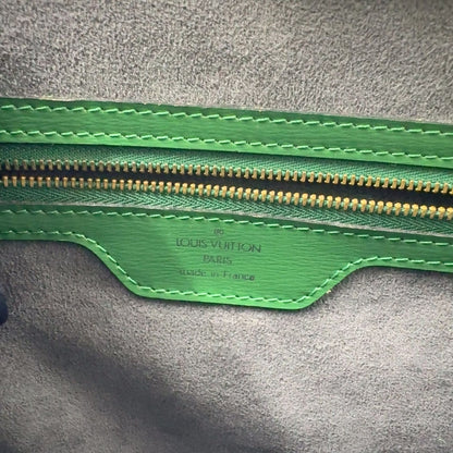 Louis Vuitton Sun Jack Shopping Epi Borneo Green Leather Shoulder Bag Gold — view 4