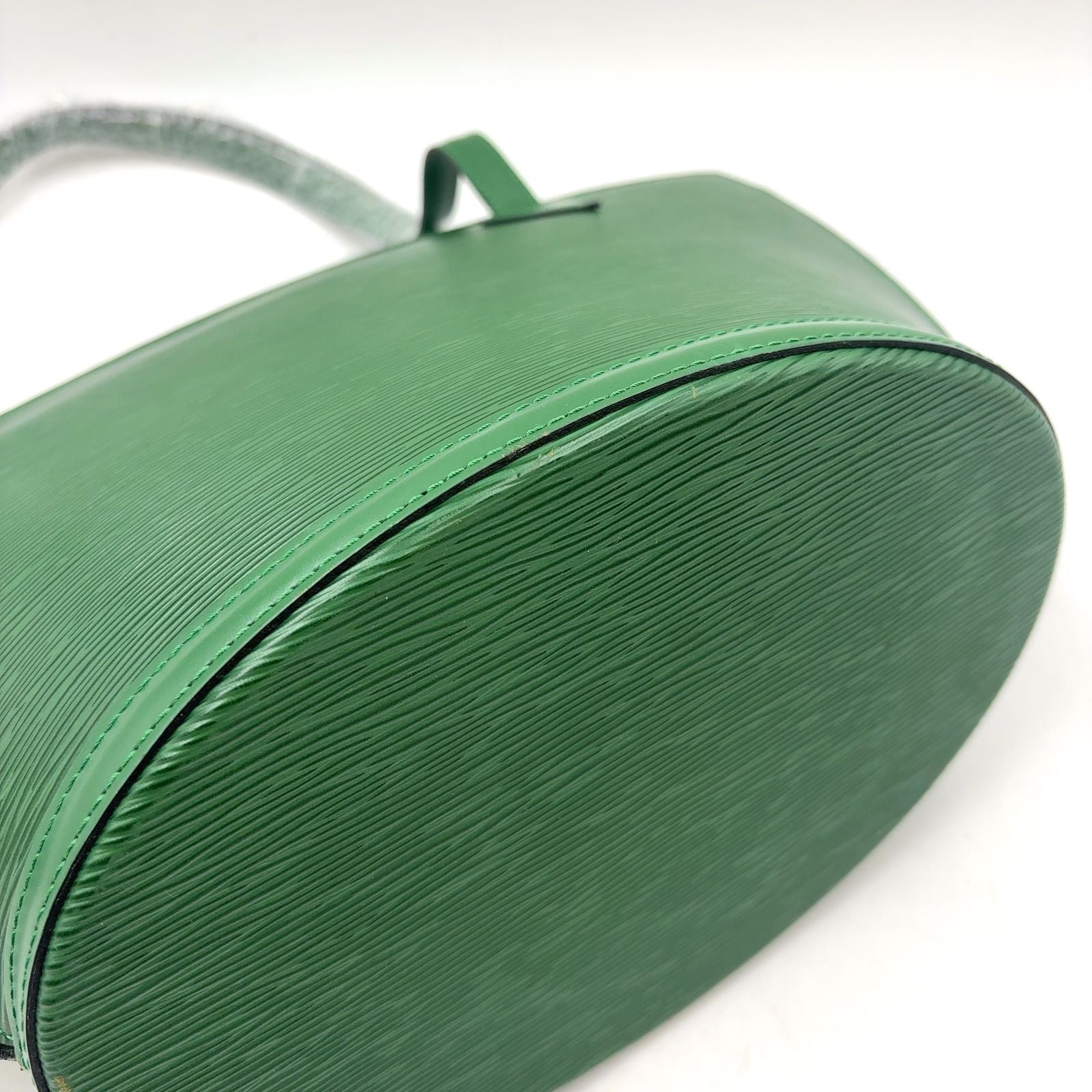 Louis Vuitton Sun Jack Shopping Epi Borneo Green Leather Shoulder Bag Gold — view 7