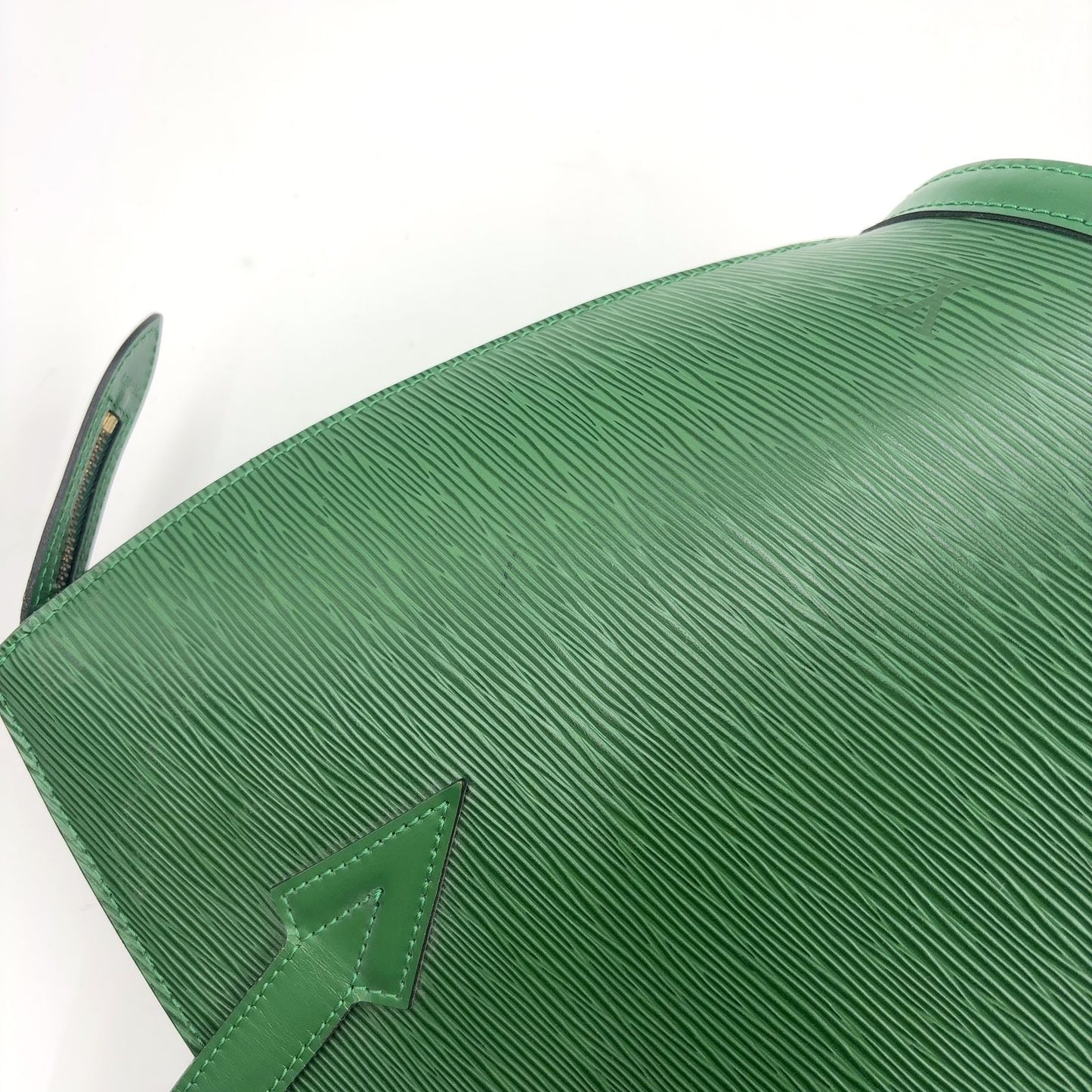 Louis Vuitton Sun Jack Shopping Epi Borneo Green Leather Shoulder Bag Gold — view 8