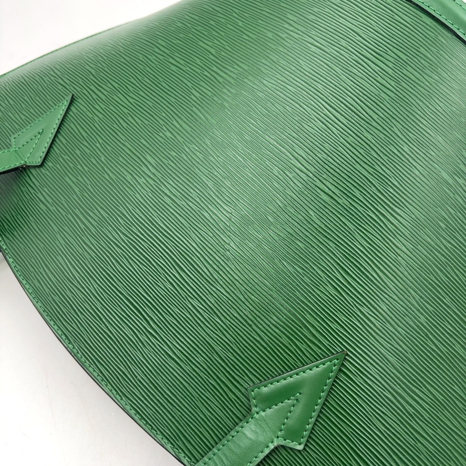 Louis Vuitton Sun Jack Shopping Epi Borneo Green Leather Shoulder Bag Gold — view 9