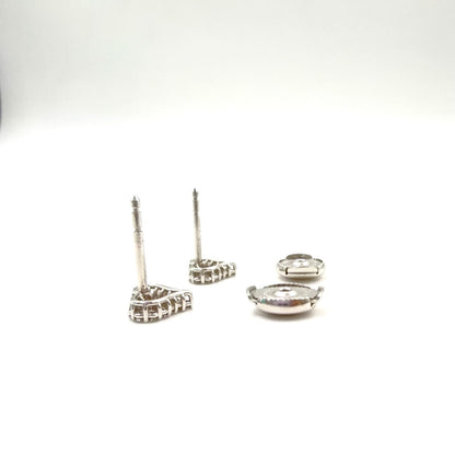 Tiffany & Co Sentimental Heart Extra Mini Diamond Platinum Earrings — view 7