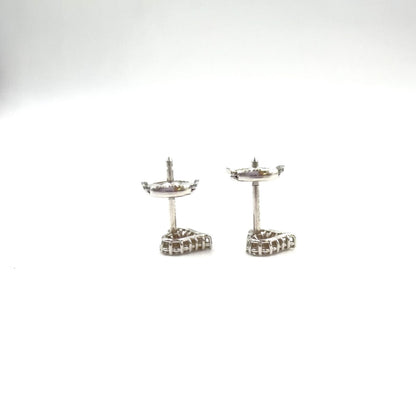 Tiffany & Co Sentimental Heart Extra Mini Diamond Platinum Earrings — view 8