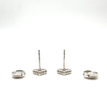 Tiffany & Co Sentimental Heart Extra Mini Diamond Platinum Earrings — view 6