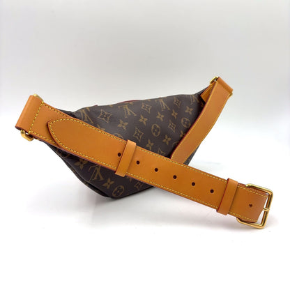 Louis Vuitton Rush Bum Bag Monogram Waist Leather Brown Light Gold — view 2
