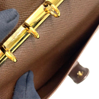 Louis Vuitton Agenda PM Damier Brown Notebook Cover Gold — view 6