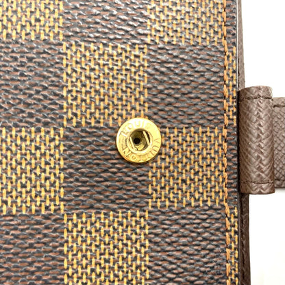 Louis Vuitton Agenda PM Damier Brown Notebook Cover Gold — view 5