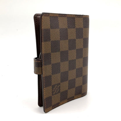 Louis Vuitton Agenda PM Damier Brown Notebook Cover Gold — view 2