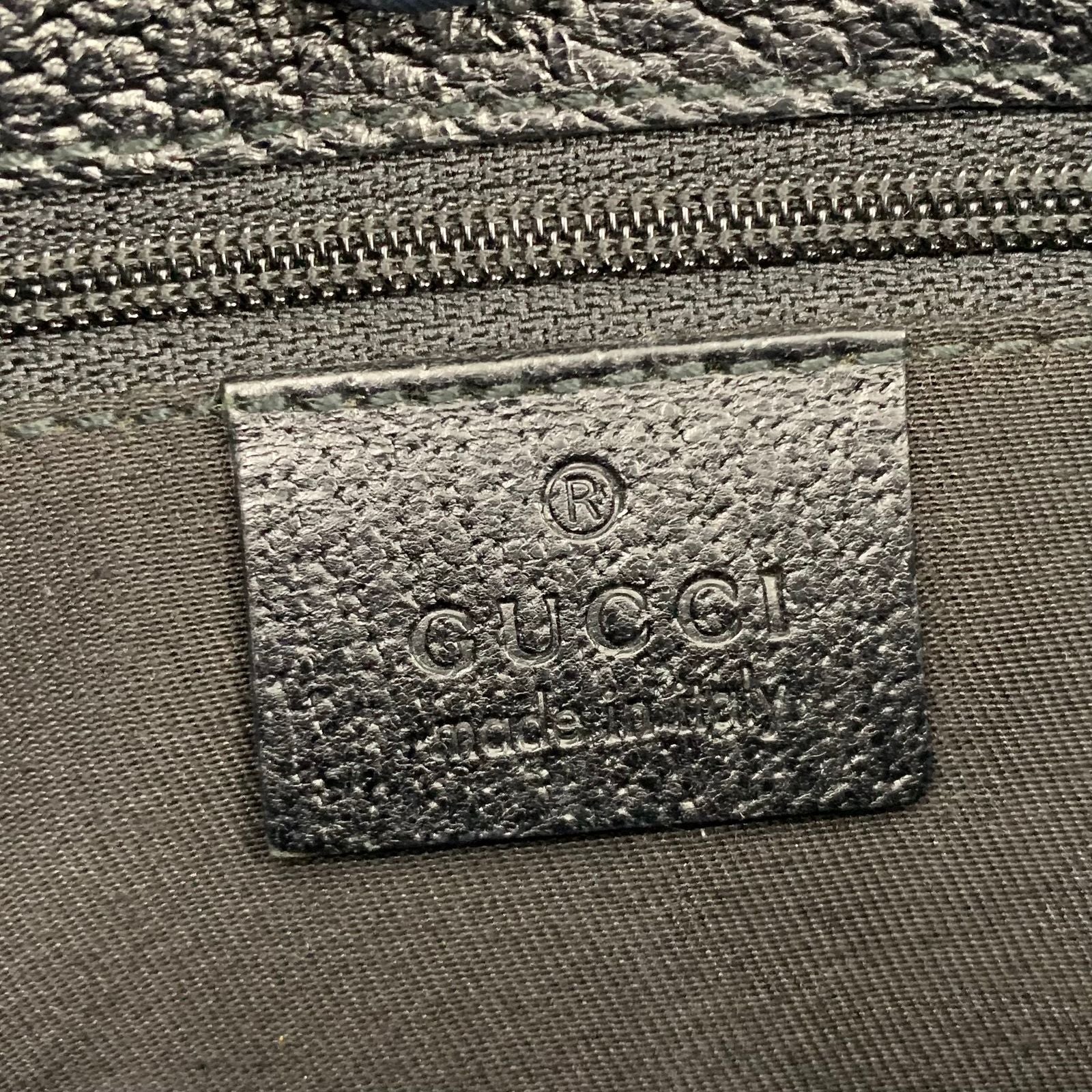 Gucci GG Canvas Black Belt Bag Silver — view 3