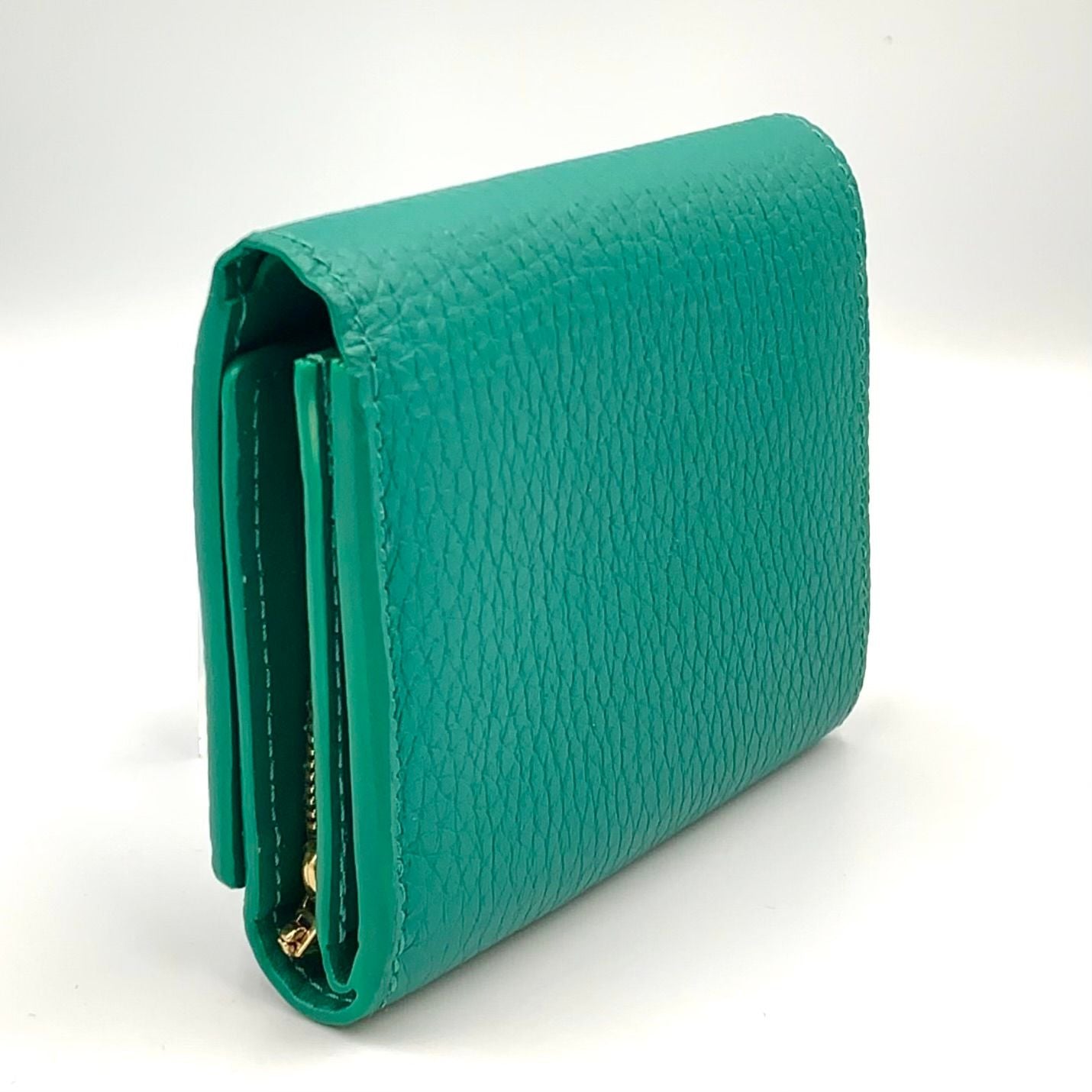 Louis Vuitton Portefeuille Capucines Enabled Leather Green Wallet Gold — view 2