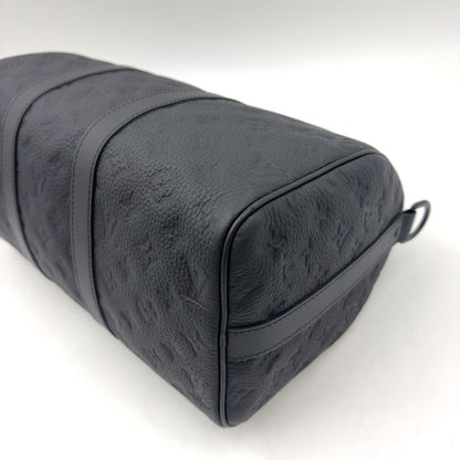 Louis Vuitton Keepall Bandouliere 35 2-Way Shoulder Initials Leather Black — view 7