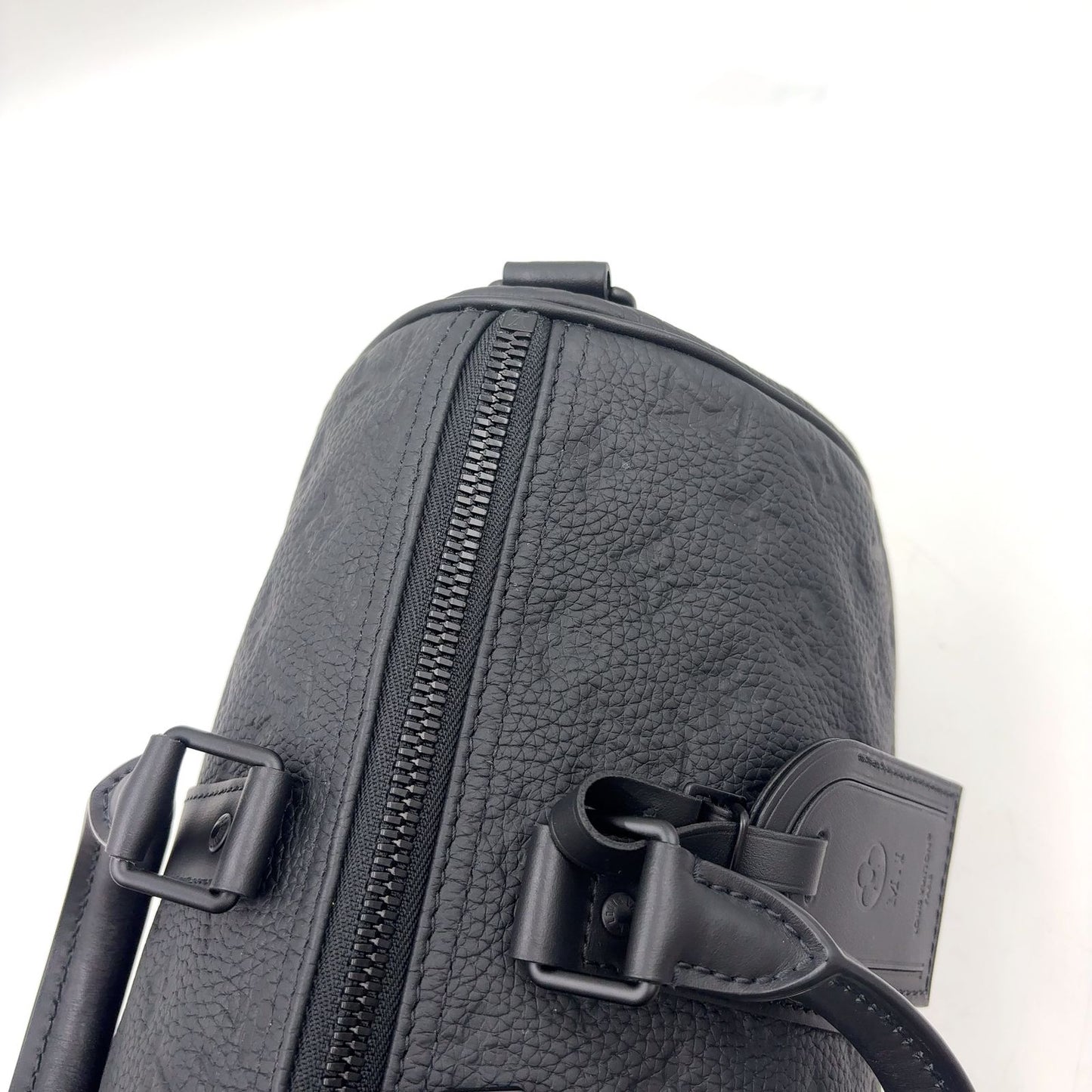 Louis Vuitton Keepall Bandouliere 35 2-Way Shoulder Initials Leather Black — view 9