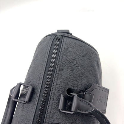 Louis Vuitton Keepall Bandouliere 35 2-Way Shoulder Initials Leather Black — view 9