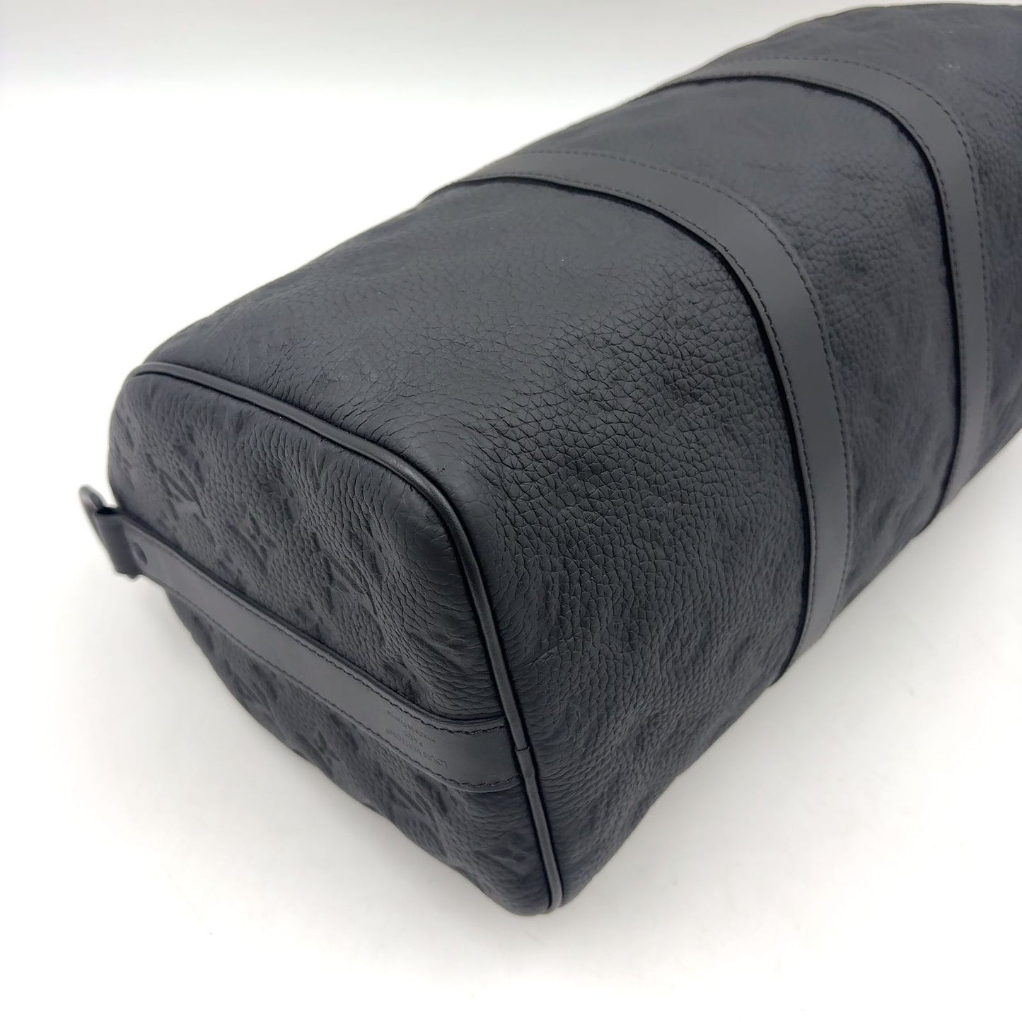 Louis Vuitton Keepall Bandouliere 35 2-Way Shoulder Initials Leather Black — view 8