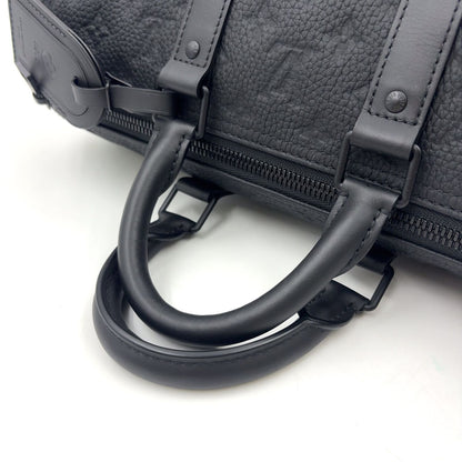 Louis Vuitton Keepall Bandouliere 35 2-Way Shoulder Initials Leather Black — view 5