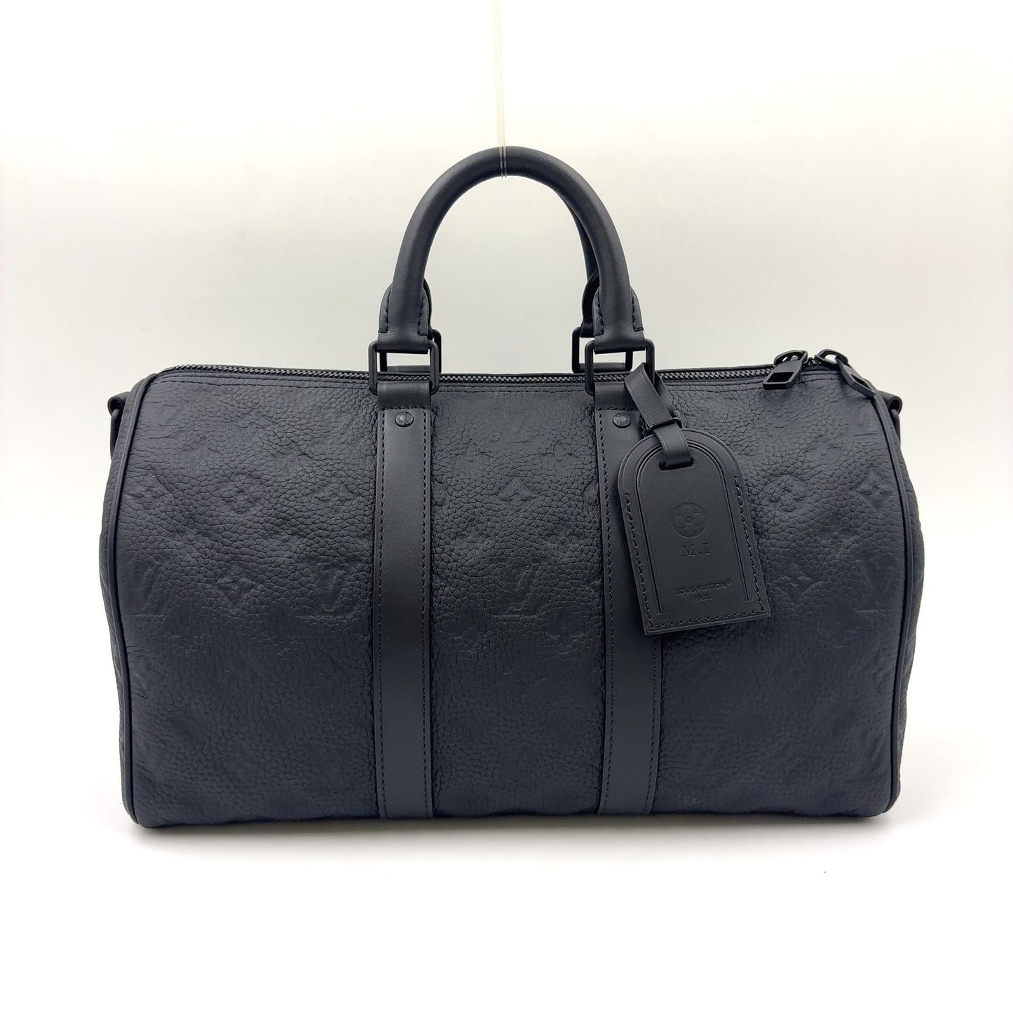Louis Vuitton Keepall Bandouliere 35 2-Way Shoulder Initials Leather Black