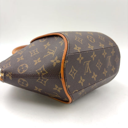 Louis Vuitton Ellipse PM Monogram Leather Brown Handbag Gold — view 8
