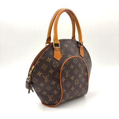 Louis Vuitton Ellipse PM Monogram Leather Brown Handbag Gold — view 2