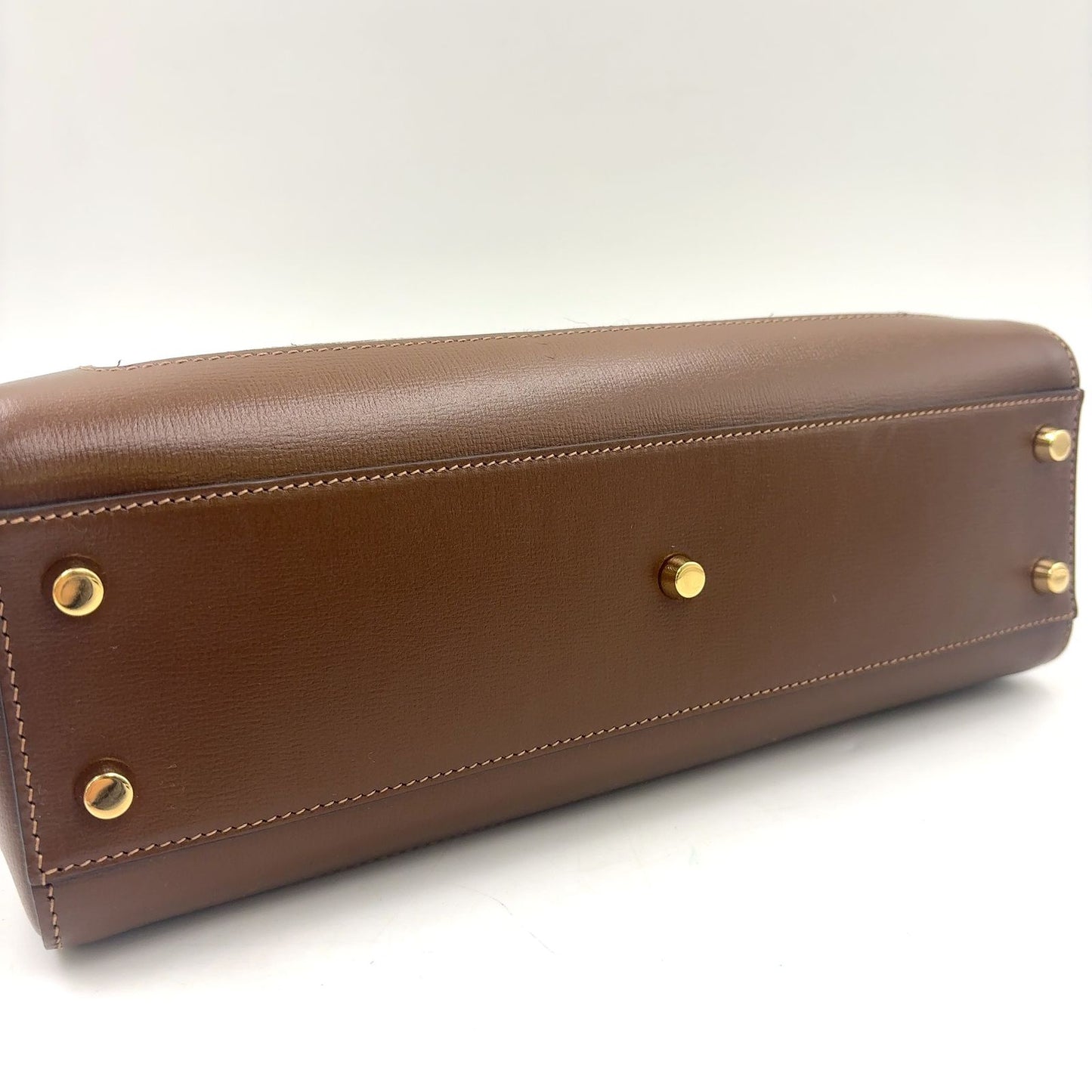 Gucci Jackie 2-Way Shoulder Leather Brown Beige Handbag Gold — view 5