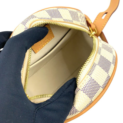 Louis Vuitton Chapeau Speule PM Damier Azur Canvas White Shoulder Bag Gold — view 4
