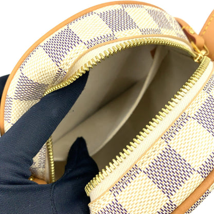 Louis Vuitton Chapeau Speule PM Damier Azur Canvas White Shoulder Bag Gold — view 5