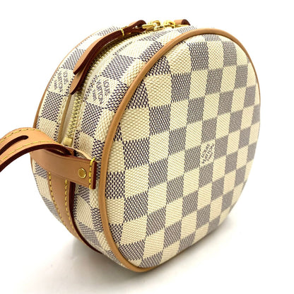 Louis Vuitton Chapeau Speule PM Damier Azur Canvas White Shoulder Bag Gold — view 2