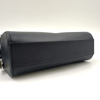 Loewe Anagram Crossbody Leather Black Mini Shoulder Bag Silver — view 5