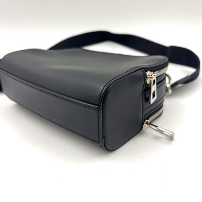 Loewe Anagram Crossbody Leather Black Mini Shoulder Bag Silver — view 6