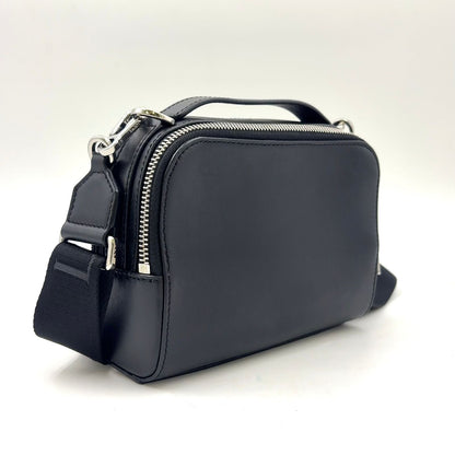Loewe Anagram Crossbody Leather Black Mini Shoulder Bag Silver — view 2