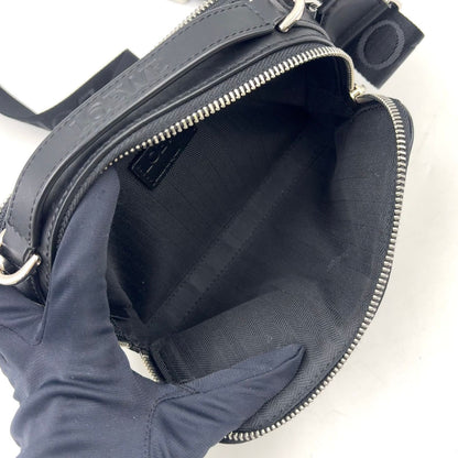 Loewe Anagram Crossbody Leather Black Mini Shoulder Bag Silver — view 3