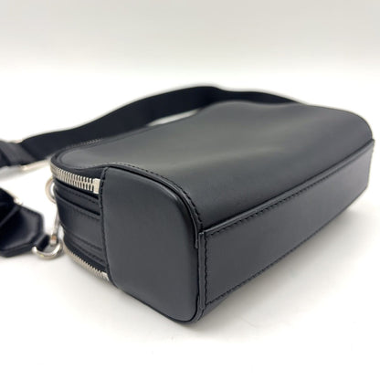 Loewe Anagram Crossbody Leather Black Mini Shoulder Bag Silver — view 7