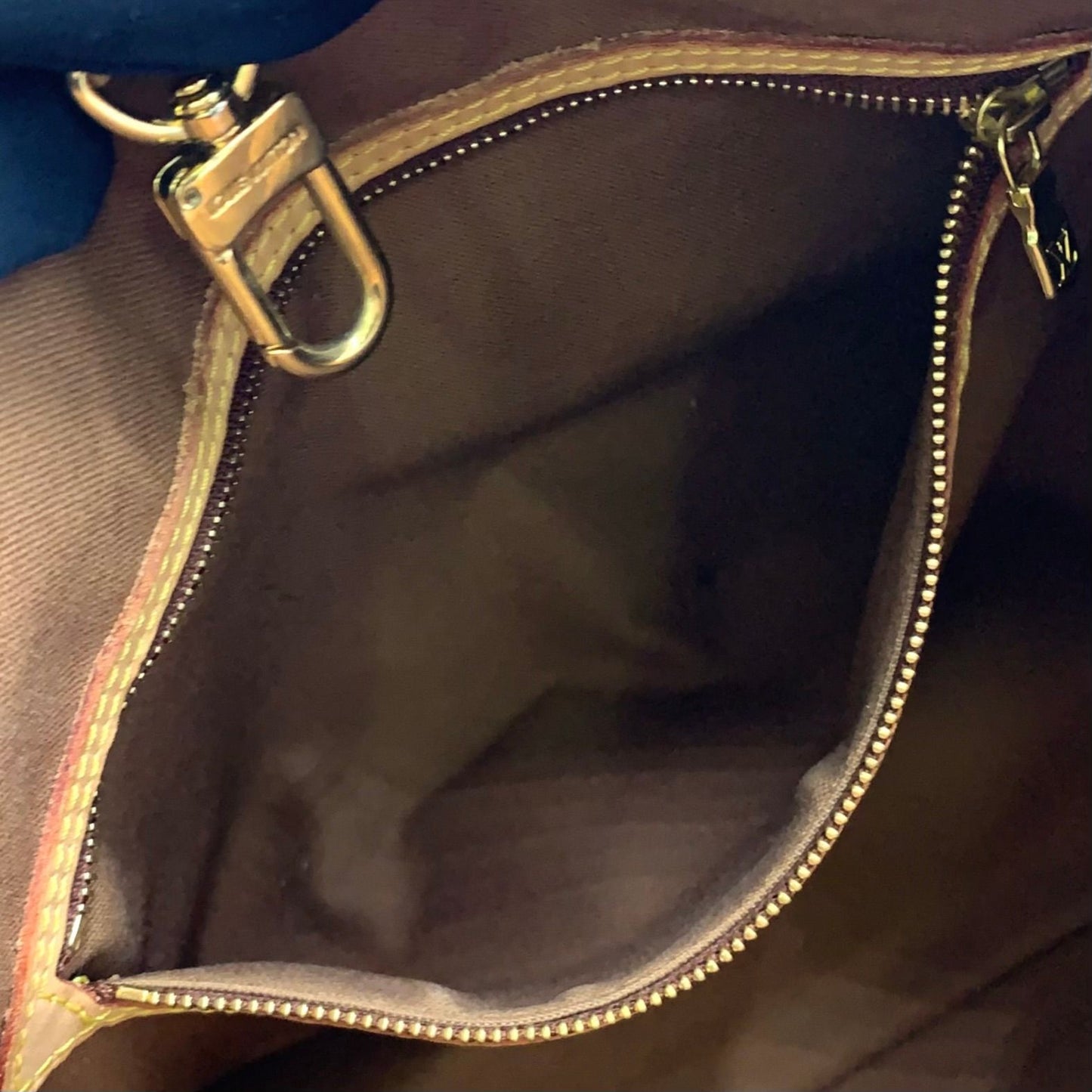 Louis Vuitton Batignolles Oriental Monogram Leather Brown Tote Gold — view 6