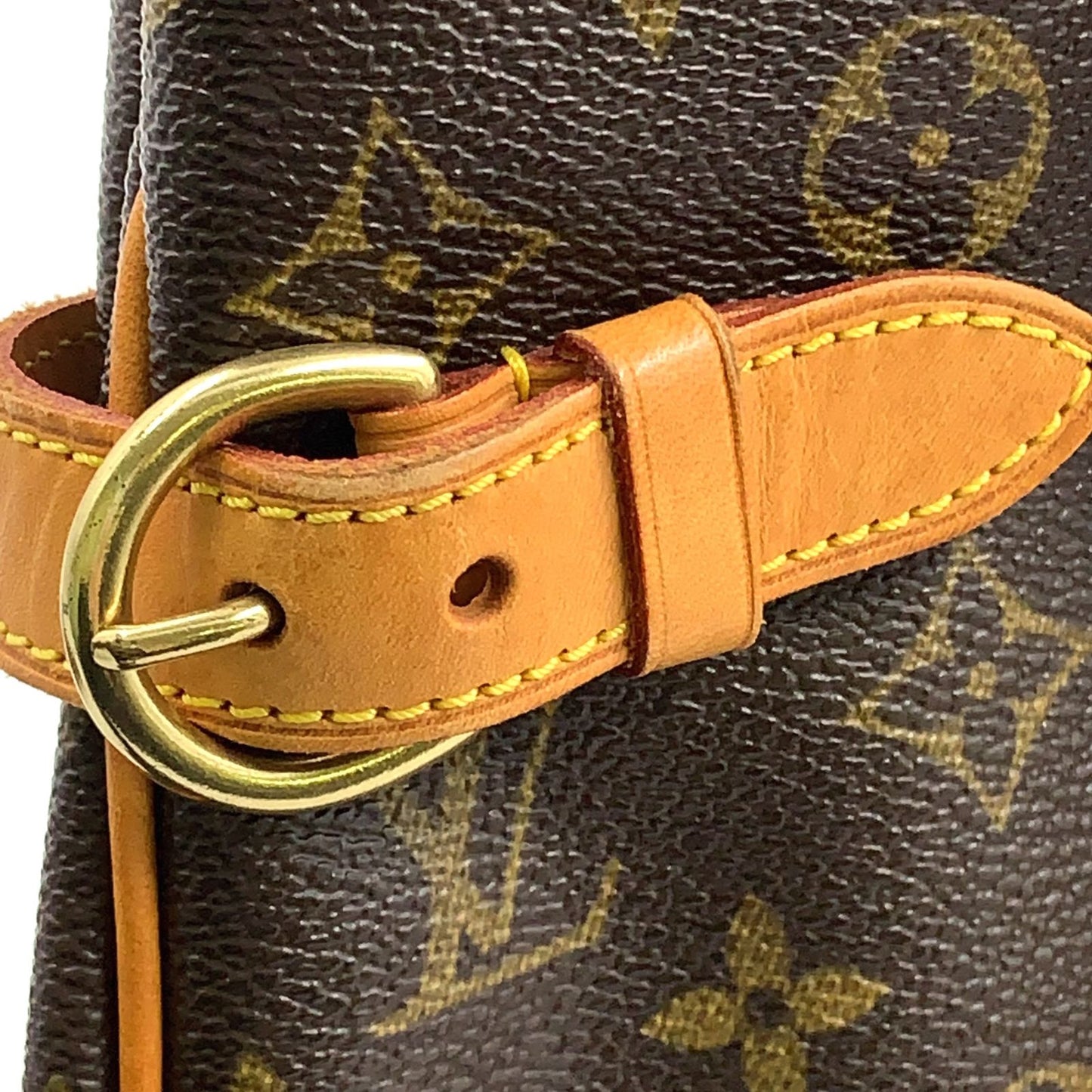 Louis Vuitton Batignolles Oriental Monogram Leather Brown Tote Gold — view 8