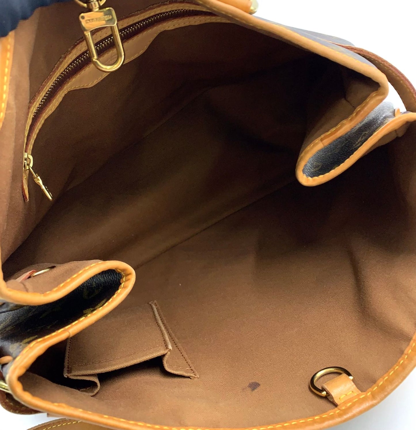 Louis Vuitton Batignolles Oriental Monogram Leather Brown Tote Gold — view 4