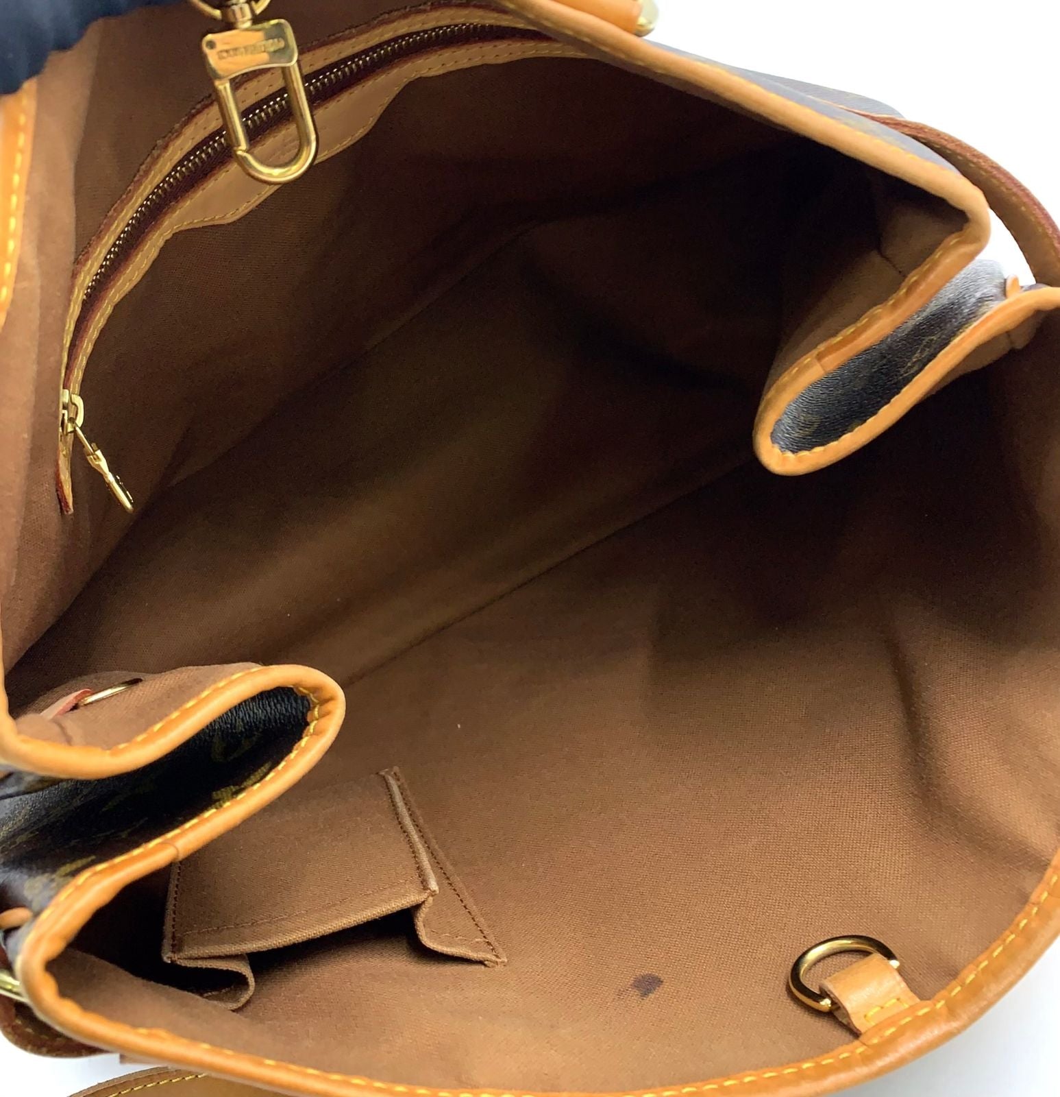 Louis Vuitton Batignolles Oriental Monogram Leather Brown Tote Gold — view 4