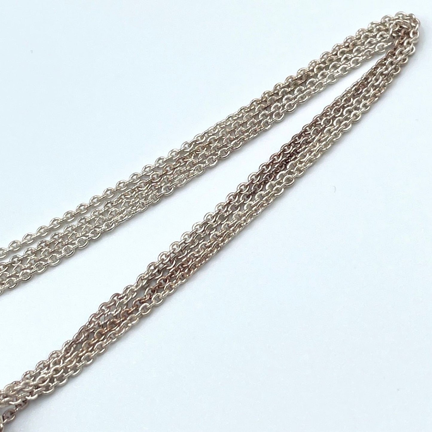 Tiffany & Co Infinity Double Chain Silver Necklace — view 6