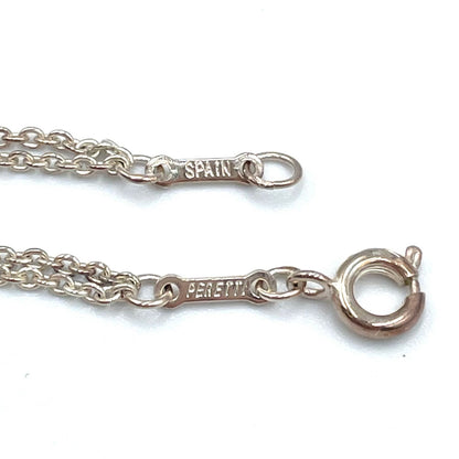 Tiffany & Co Infinity Double Chain Silver Necklace — view 5