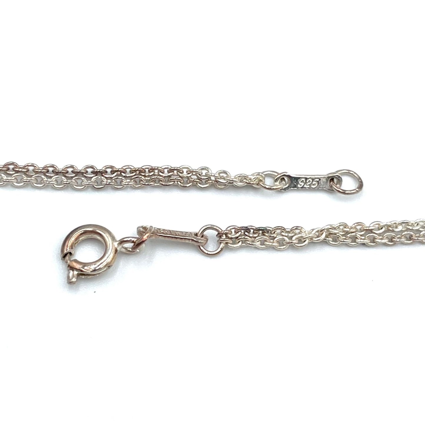 Tiffany & Co Infinity Double Chain Silver Necklace — view 4