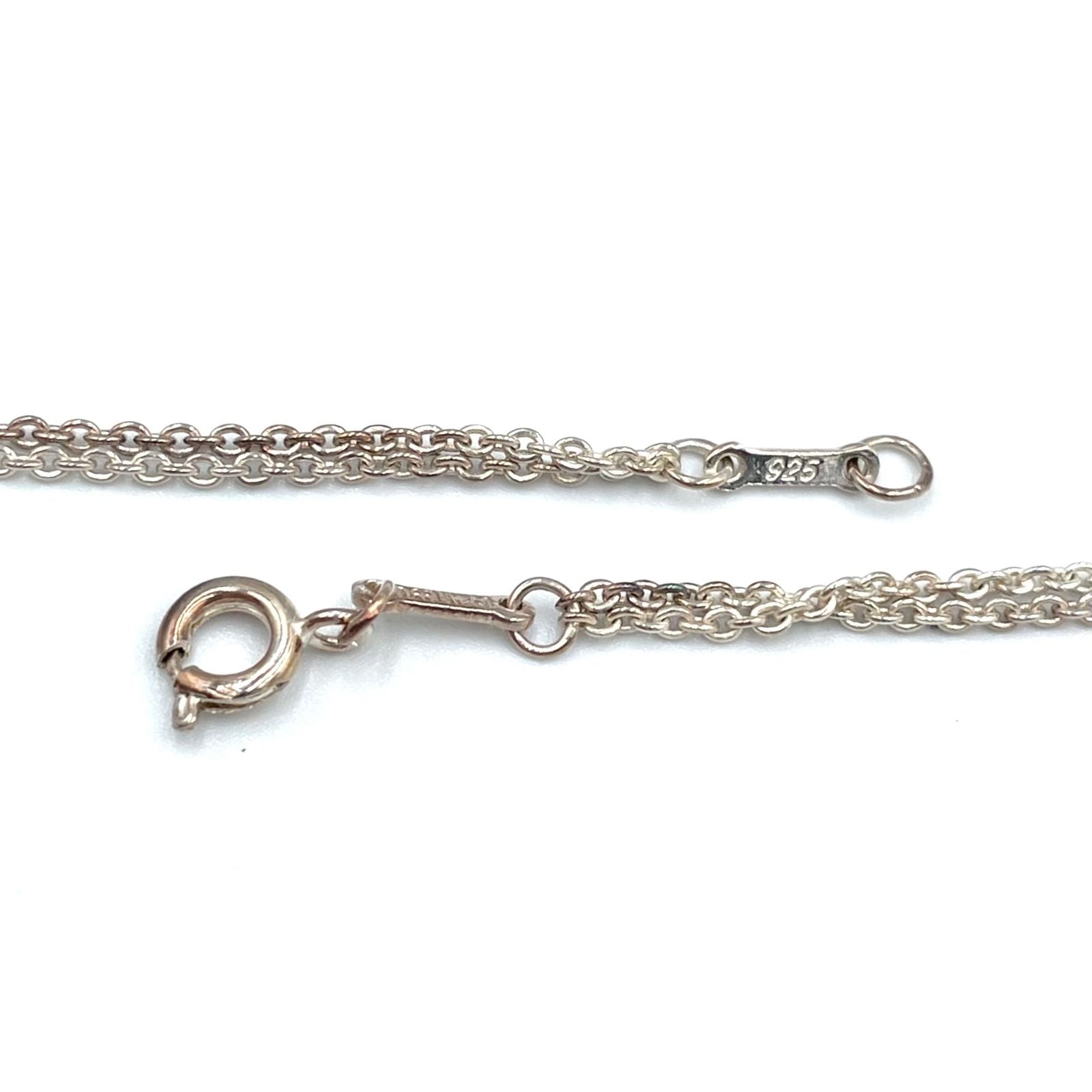 Tiffany & Co Infinity Double Chain Silver Necklace — view 4