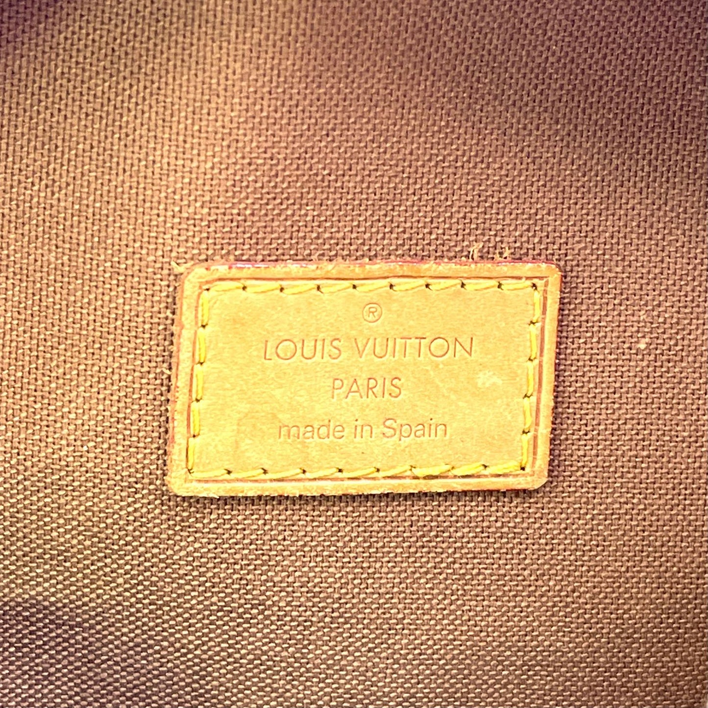 Louis Vuitton Pochette Gange Monogram Leather Brown Belt Bag Gold — view 4