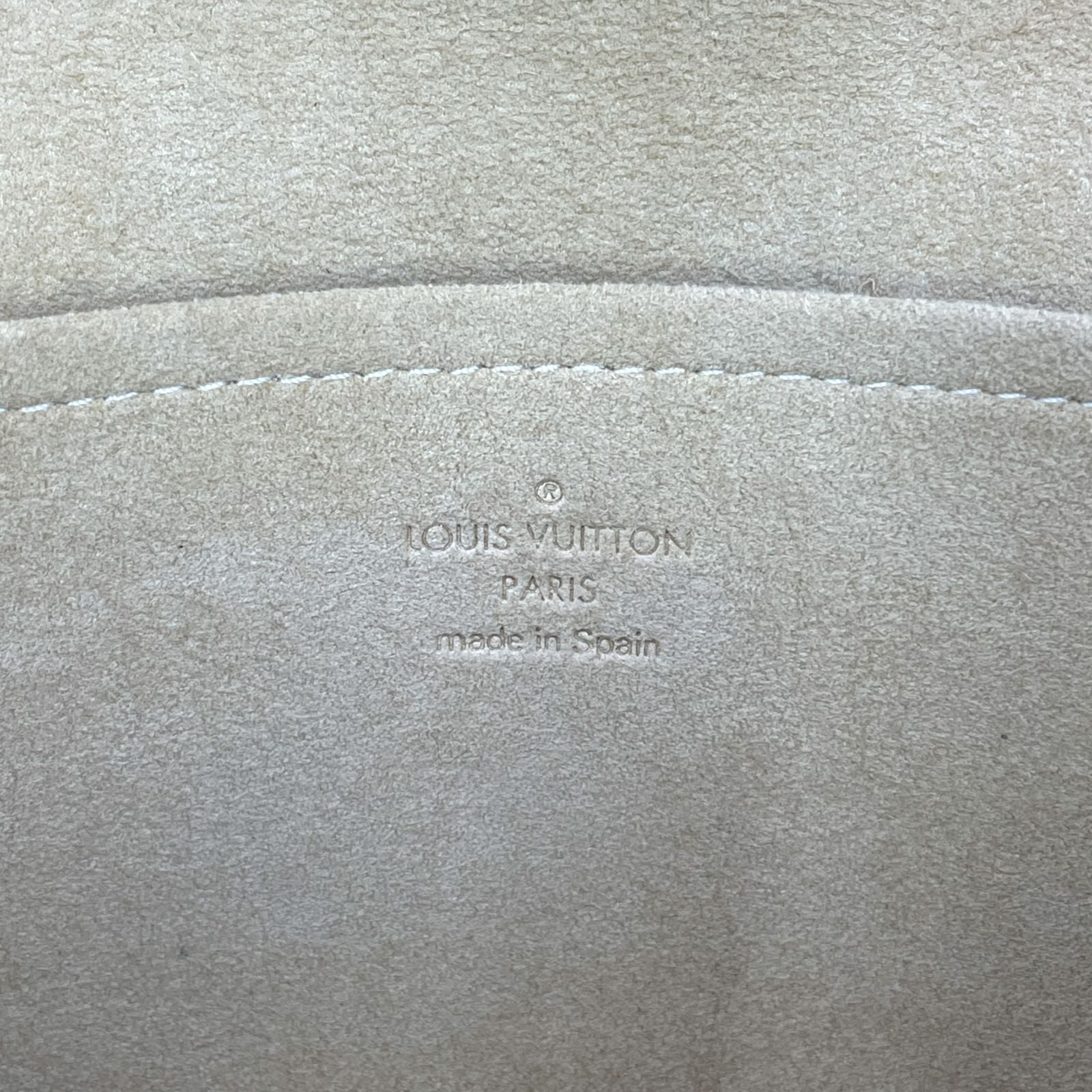 Louis Vuitton Pochette Twin GM Monogram Leather Brown Shoulder Bag Gold — view 4