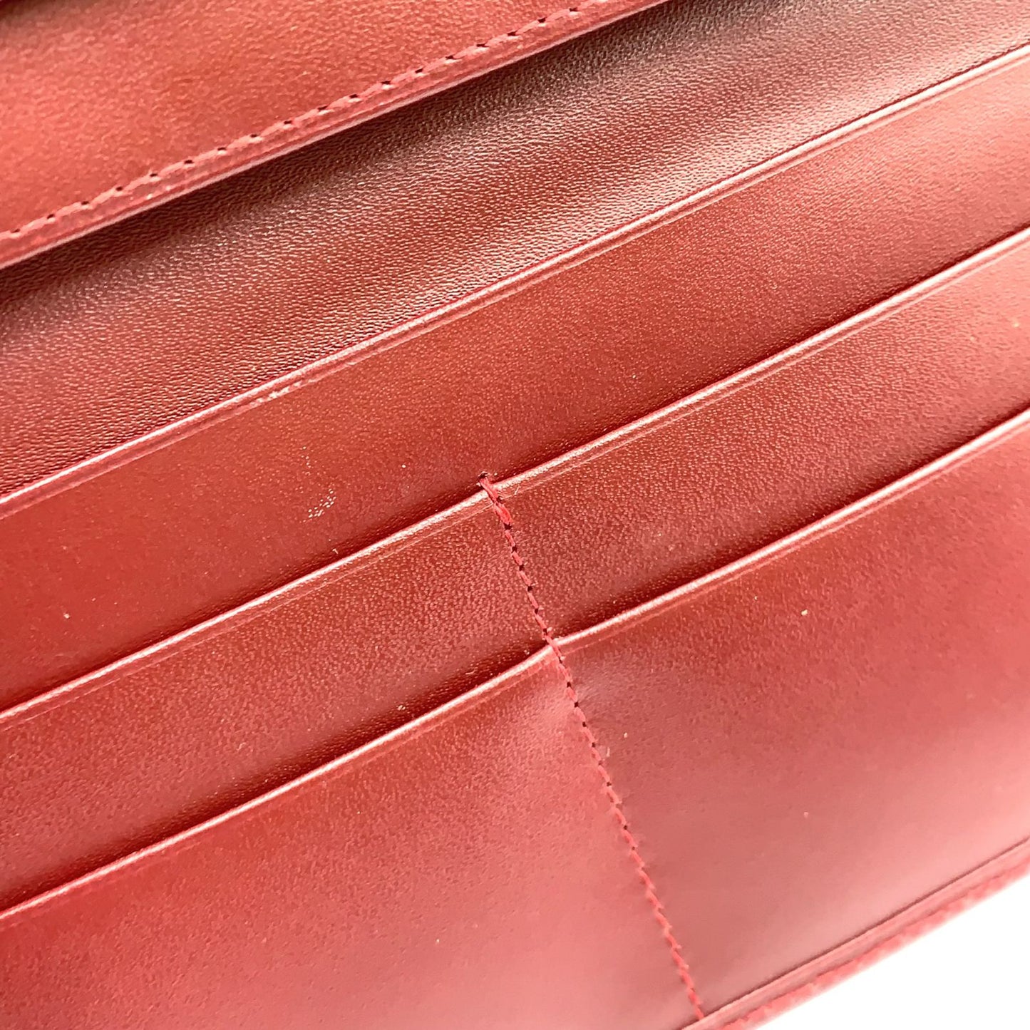 Cartier Must Line Bifold Leather Bordeaux Wallet Gold — view 8