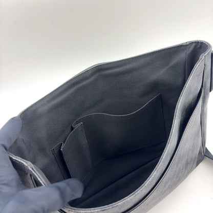 Louis Vuitton Daniel MM Damier Graphite Leather Black Shoulder Bag Silver — view 7