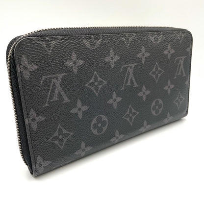 Louis Vuitton Zippy Organizer NM Monogram Eclipse Gray Black Wallet Silver — view 2