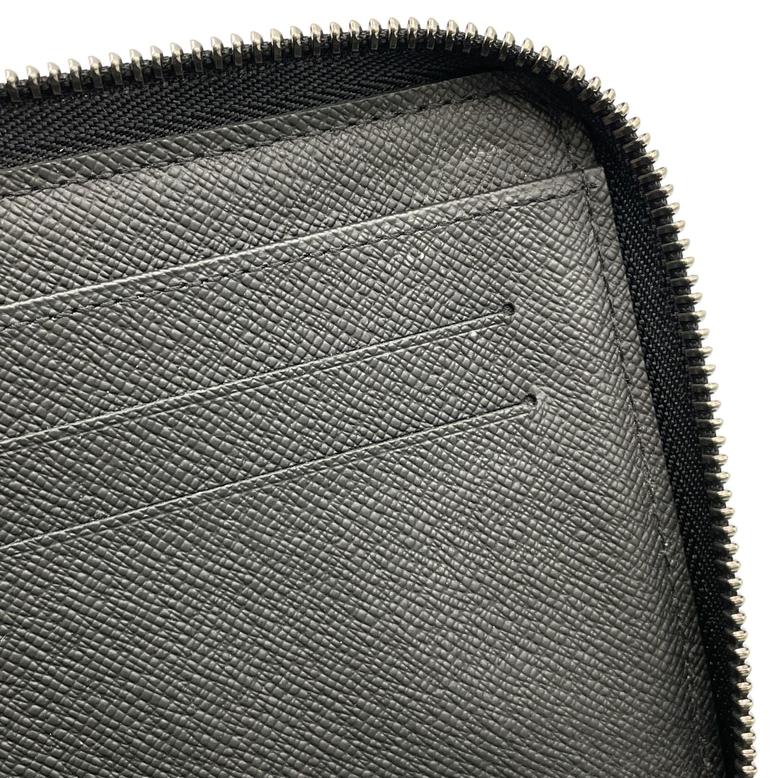 Louis Vuitton Zippy Organizer NM Monogram Eclipse Gray Black Wallet Silver — view 9
