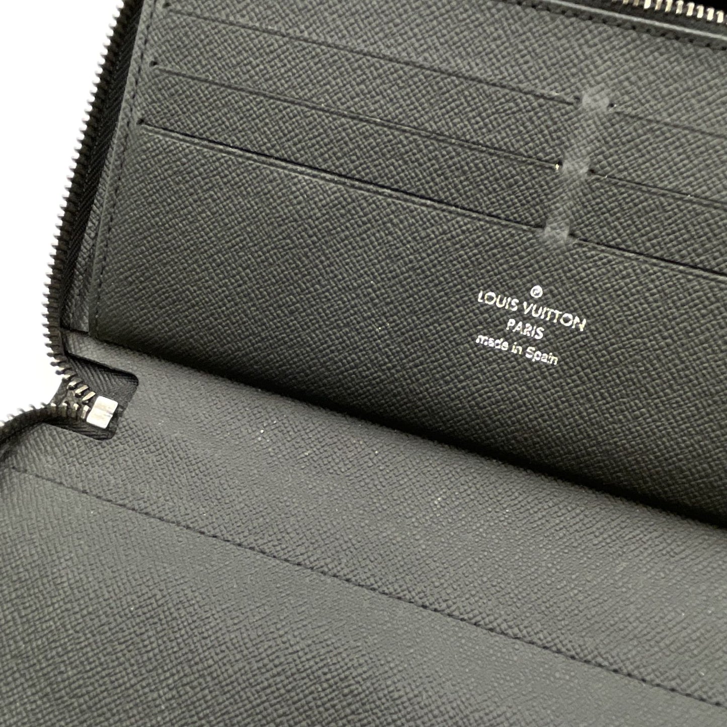 Louis Vuitton Zippy Organizer NM Monogram Eclipse Gray Black Wallet Silver — view 8