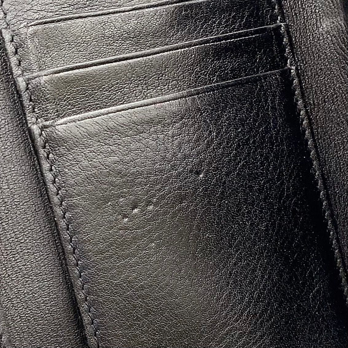Loewe Vertical Wallet Small Trifold Leather Black Silver — view 8