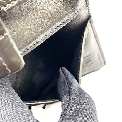 Loewe Vertical Wallet Small Trifold Leather Black Silver — view 6